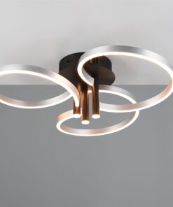 LED Φωτιστικό Οροφής Caruso Βουρτσισμένο Αλουμίνιο 43W 4980lm CCT Step Dimmable Trio Lighting – 648110605