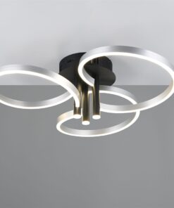 LED Φωτιστικό Οροφής Caruso Βουρτσισμένο Αλουμίνιο 43W 4980lm CCT Step Dimmable Trio Lighting – 648110605