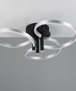 LED Φωτιστικό Οροφής Caruso Βουρτσισμένο Αλουμίνιο 43W 4980lm CCT Step Dimmable Trio Lighting – 648110605