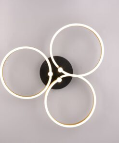 LED Φωτιστικό Οροφής Caruso Χρυσό/Μαύρο 43W 4980lm CCT Step Dimmable Trio Lighting – 648110680