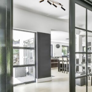 Φωτιστικό Οροφής Zeno Πτυσόμενο Βουρτσιμένο Αλουμίνιο με 6x650lm LED Spot Μαύρα & Γραμμικό 2200lm CCT Dimmable με Τηλεχειριστήριο Trio Lighting – 648310705