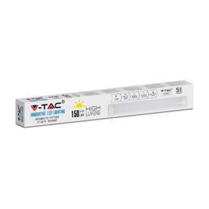 LED Πρισματικό Γραμμικό Φωτιστικό 60cm 15W V-TAC 2250lm 120° Φυσικό 4000K – 6488
