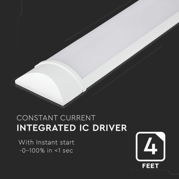 LED Πρισματικό Γραμμικό Φωτιστικό 120cm 30W V-TAC 4800lm 120° Ψυχρό 6400K – 6492