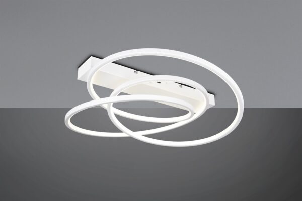 LED Φωτιστικό Οροφής Λευκό Ματ Φ64 Darvin 34W 4500lm CCT Step Dimmable Trio Lighting – 649110131