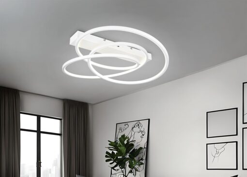 LED Φωτιστικό Οροφής Λευκό Ματ Φ64 Darvin 34W 4500lm CCT Step Dimmable Trio Lighting – 649110131
