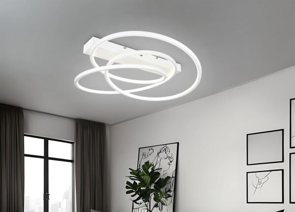 LED Φωτιστικό Οροφής Λευκό Ματ Φ64 Darvin 34W 4500lm CCT Step Dimmable Trio Lighting – 649110131