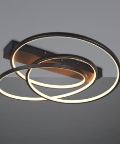 LED Φωτιστικό Οροφής Μαύρο Ματ Φ64 Darvin 34W 4500lm CCT Step Dimmable Trio Lighting – 649110132