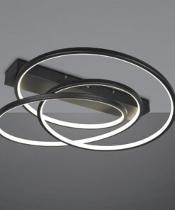 LED Φωτιστικό Οροφής Μαύρο Ματ Φ64 Darvin 34W 4500lm CCT Step Dimmable Trio Lighting – 649110132