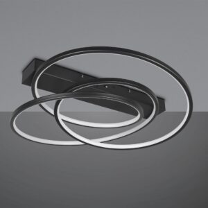 LED Φωτιστικό Οροφής Μαύρο Ματ Φ64 Darvin 34W 4500lm CCT Step Dimmable Trio Lighting – 649110132
