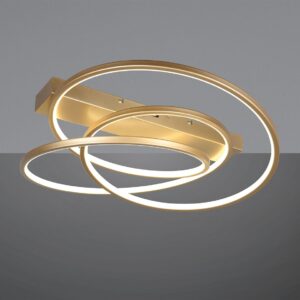 LED Φωτιστικό Οροφής Χρυσό Φ64 Darvin 34W 4500lm CCT Step Dimmable Trio Lighting – 649110179