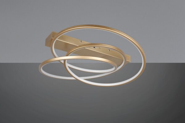 LED Φωτιστικό Οροφής Χρυσό Φ64 Darvin 34W 4500lm CCT Step Dimmable Trio Lighting – 649110179