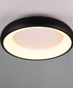 Πλαφονιέρα Στρογγυλή Φ46 Μαύρη Ματ CARDONA LED 29W 3300lm CCT Step Dimmable Trio Lighting – 649614532