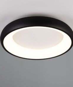 Πλαφονιέρα Στρογγυλή Φ46 Μαύρη Ματ CARDONA LED 29W 3300lm CCT Step Dimmable Trio Lighting – 649614532