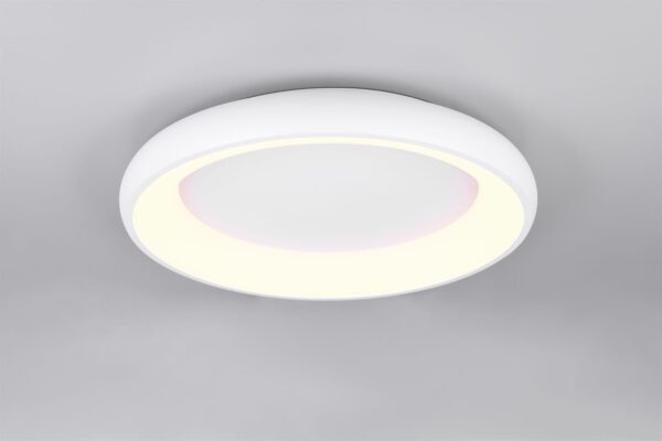 Πλαφονιέρα Στρογγυλή Φ62 Λευκή Ματ CARDONA LED 38W 4400lm CCT Step Dimmable Trio Lighting – 649616031