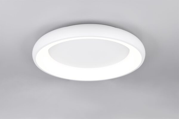 Πλαφονιέρα Στρογγυλή Φ62 Λευκή Ματ CARDONA LED 38W 4400lm CCT Step Dimmable Trio Lighting – 649616031