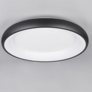 Πλαφονιέρα Στρογγυλή Φ62 Μαύρη Ματ CARDONA LED 38W 4400lm CCT Step Dimmable Trio Lighting – 649616032