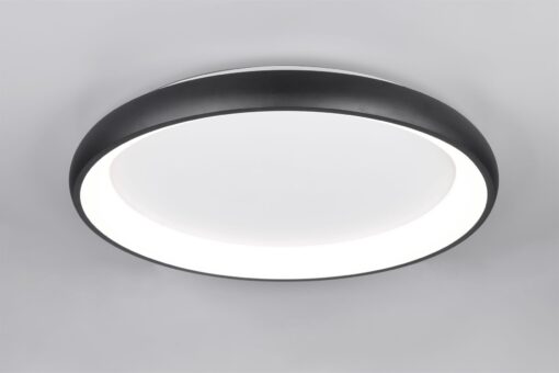 Πλαφονιέρα Στρογγυλή Φ75 Μαύρη Ματ CARDONA LED 59W 6900lm CCT Step Dimmable Trio Lighting – 649617532