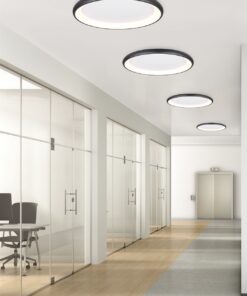 Πλαφονιέρα Στρογγυλή Φ75 Μαύρη Ματ CARDONA LED 59W 6900lm CCT Step Dimmable Trio Lighting – 649617532