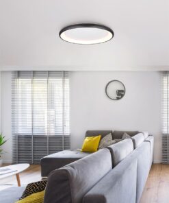 Πλαφονιέρα Στρογγυλή Φ75 Μαύρη Ματ CARDONA LED 59W 6900lm CCT Step Dimmable Trio Lighting – 649617532