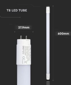 LED Λάμπα T8 G13 60cm 9W Rotation V-TAC PRO Samsung Chip 160° 850lm Θερμό 3000K – 21650