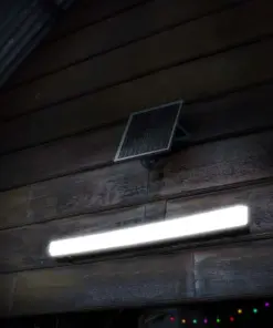 LED Ηλιακό Γραμμικό Φωτιστικό με Λευκό Σώμα και Χειριστήριο 18W V-TAC 120cm Αδιάβροχο 3000K-4000K-6400K – 6500