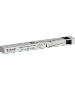 LED Ηλιακό Γραμμικό Φωτιστικό με Λευκό Σώμα και Χειριστήριο 18W V-TAC 120cm Αδιάβροχο 3000K-4000K-6400K – 6500