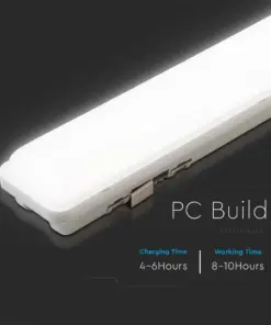 LED Ηλιακό Γραμμικό Φωτιστικό με Λευκό Σώμα και Χειριστήριο 18W V-TAC 120cm Αδιάβροχο 3000K-4000K-6400K – 6500