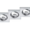 Χωνευτό Φωτιστικό Trio Lighting   3xGU10 Χρώμιο Μεταλλικό    650000306