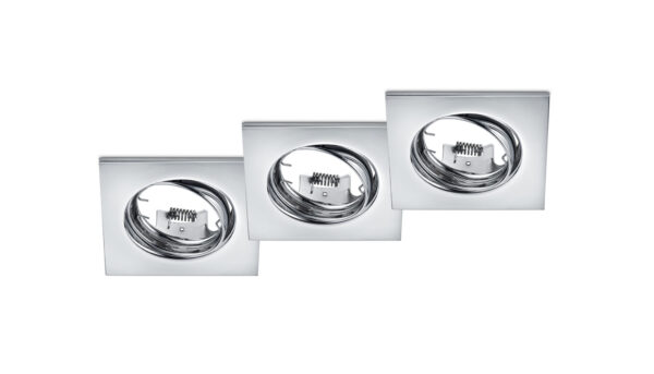 Χωνευτό Φωτιστικό Trio Lighting   3xGU10 Χρώμιο Μεταλλικό    650000306