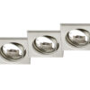 Χωνευτό Φωτιστικό Trio Lighting   3xGU10 Νίκελ Ματ Μεταλλικό    650000307