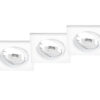 Χωνευτό Φωτιστικό Trio Lighting   3xGU10 Λευκό Ματ Μεταλλικό    650000331