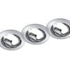 Χωνευτό Φωτιστικό Trio Lighting   3xGU10 Χρώμιο Μεταλλικό    650100306