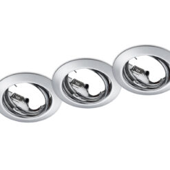 Χωνευτό Φωτιστικό Trio Lighting 3xGU10 Χρώμιο Μεταλλικό 650100306