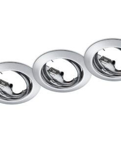 Χωνευτό Φωτιστικό Trio Lighting 3xGU10 Χρώμιο Μεταλλικό 650100306