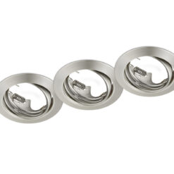 Χωνευτό Φωτιστικό Trio Lighting 3xGU10 Νίκελ Ματ Μεταλλικό 650100307