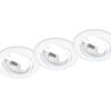 Χωνευτό Φωτιστικό Trio Lighting   3xGU10 Λευκό Ματ Μεταλλικό    650100331