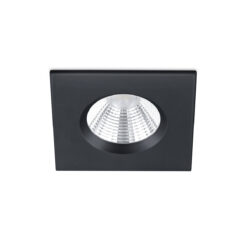 Χωνευτό Φωτιστικό Trio Lighting LED 5,5W Μαύρο Ματ Μεταλλικό Dimmable 345lm 3000K IP65 650610132