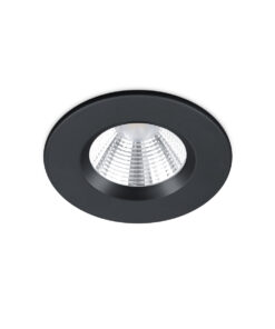 Χωνευτό Φωτιστικό Trio Lighting LED 5,5W Μαύρο Ματ Μεταλλικό Dimmable 345lm 3000K IP65 650710132