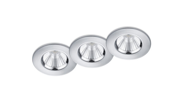 Χωνευτό Φωτιστικό Trio Lighting LED 5,5W  Χρώμιο Μεταλλικό Dimmable 345lm 3000K IP65 650710306