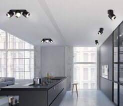 Επιτοίχιο Φωτιστικό Trio Lighting 1xGU10 Μαύρου Χρώματος – 651000132