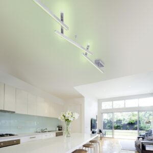 Φωτιστικό Οροφής Trio Lighting LED 23W  Νίκελ Ματ Μεταλλικό 2200lm RGBW 3000 – 5000K  651210507