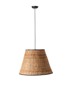 Faro Barcelona SUMBA Κρεμαστό φωτιστικό E27 σε Μαύρο/Ραττάν 15W – 65134-72