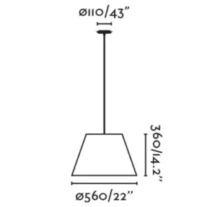 Faro Barcelona SUMBA Κρεμαστό φωτιστικό E27 σε Μαύρο/Ραττάν 15W  – 65134-72