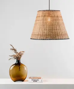 Faro Barcelona SUMBA Κρεμαστό φωτιστικό E27 σε Μαύρο/Ραττάν 15W – 65134-72