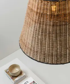 Faro Barcelona SUMBA Κρεμαστό φωτιστικό E27 σε Μαύρο/Ραττάν 15W – 65134-72