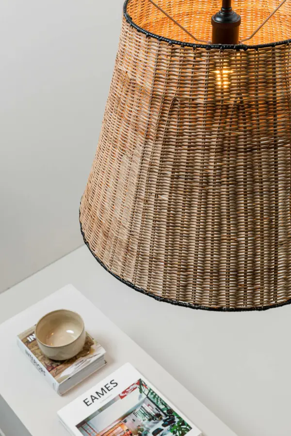 Faro Barcelona SUMBA Κρεμαστό φωτιστικό E27 σε Μαύρο/Ραττάν 15W  – 65134-72
