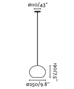 Faro Barcelona HAKA 250 Κρεμαστό Φωτιστικό E27 σε Μαύρο/Ραττάν 15W – 65134-73