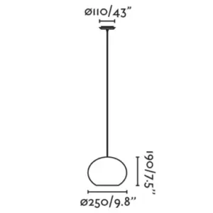 Faro Barcelona HAKA 250 Κρεμαστό Φωτιστικό E27 σε Μαύρο/Ραττάν 15W   – 65134-73