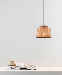 Faro Barcelona SAIPAN Κρεμαστό Φωτιστικό E27 σε Μαύρο/Ραττάν – 65134-76