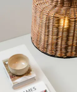 Faro Barcelona SAIPAN Κρεμαστό Φωτιστικό E27 σε Μαύρο/Ραττάν – 65134-76